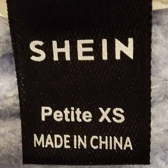 PXS Shein Light Blue Round Neck Drop-Shoulder Sweater - Picture 6 of 6